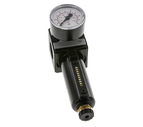 Filtro-regulador G3/8'' 1600l/min 0.2-6.0bar/3-87psi Semi-Auto Metal Multifix 1