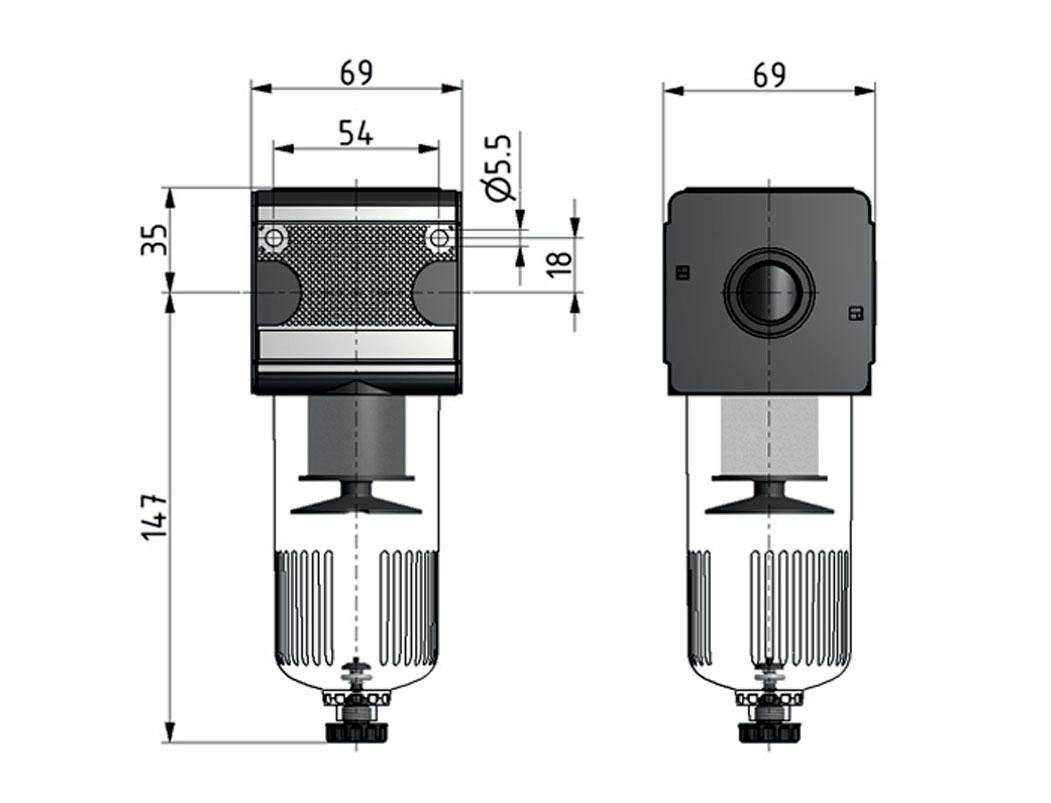 Filtro 5micrones G3/4'' 5850l/min Auto Metal Multifix 2