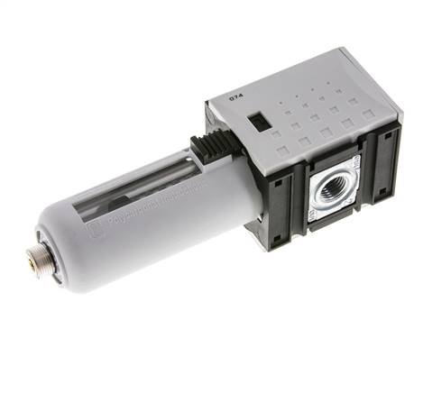 Filtro de carbón activado G1/4'' 470l/min sin drenaje Polycarbonate Futura 1