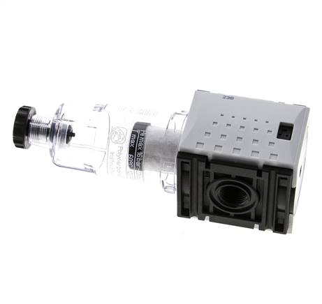 Prefiltro 0,3 micrones G1/4'' 140l/min Semiautomático Policarbonato Futura 0