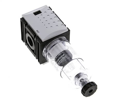 Prefiltro 0,3 micrones G1/4'' 140l/min Semiautomático Policarbonato Futura 0