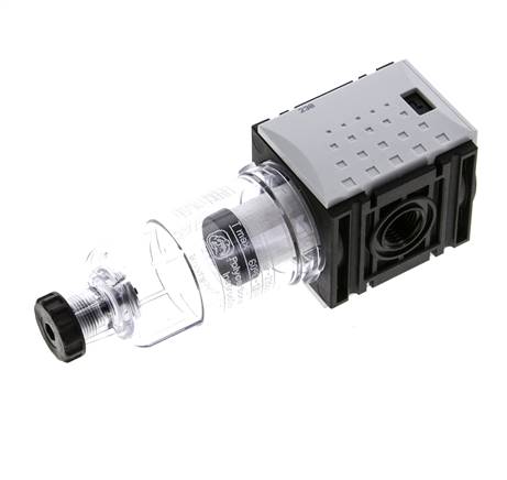 Prefiltro 0,3 micrones G1/4'' 140l/min Semiautomático Policarbonato Futura 0