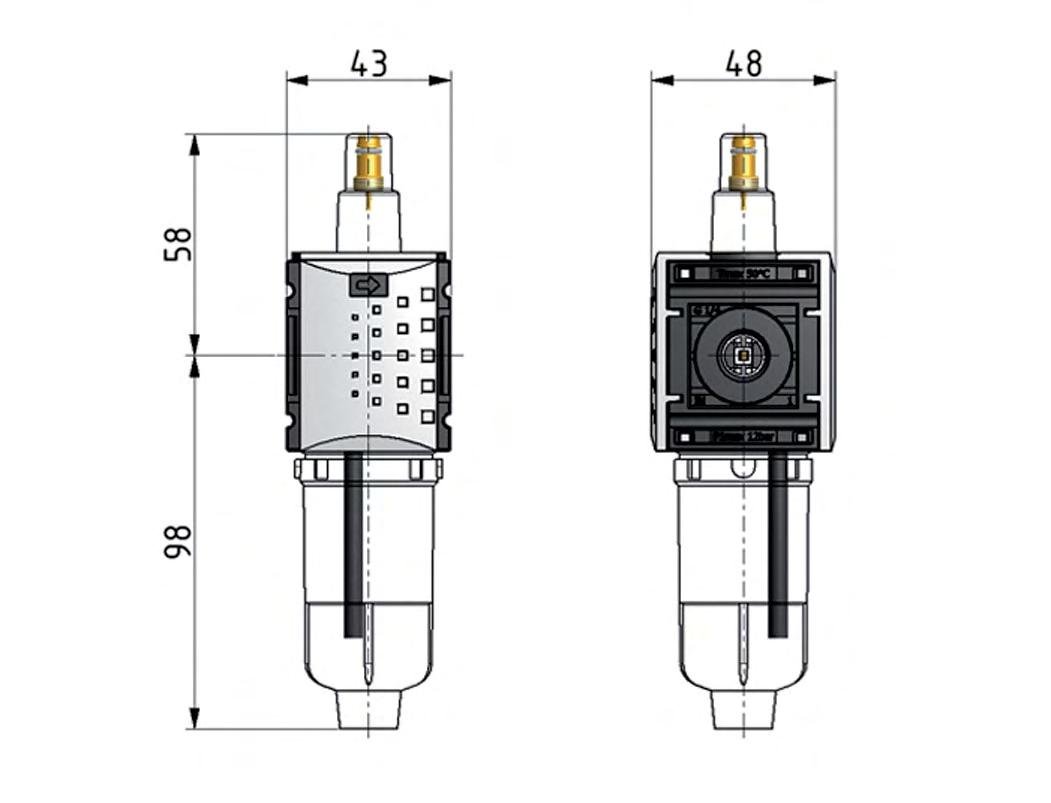 Lubricador Micro Oil-Fog G1/4'' Futura 0