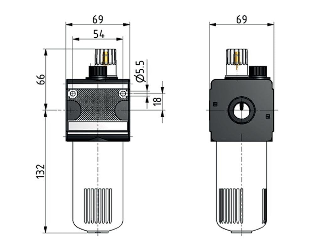 Lubricador Micro Oil-Fog G1/2'' Multifix 2