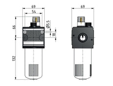 Lubricador Micro Oil-Fog G1/2'' Multifix 2