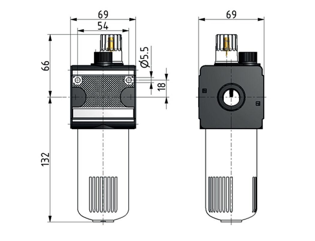 Lubricador G3/4'' Jaula Protectora Policarbonato Multifix 2