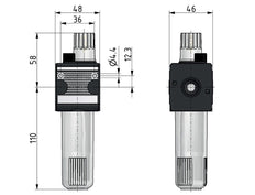 Lubricador G1/4'' Metal Multifix 1