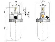 Lubricador G3/8'' Estándar 3