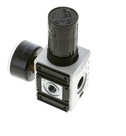 Regulador de presión de precisión para montaje de colector G1/4'' 2000l/min 0.5-16.0bar/7-232psi PA Futura 1
