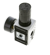 Regulador de presión de precisión para montaje de colector G1/4'' 2000l/min 0.5-16.0bar/7-232psi PA Futura 1