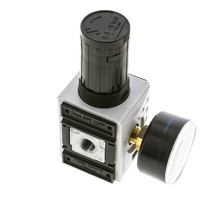 Regulador de presión de precisión para montaje de colector G1/4'' 2000l/min 0.5-8.0bar/7-116psi PA Futura 1