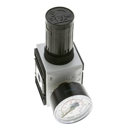 Regulador de presión de precisión para montaje de colector G1/4'' 2000l/min 0.2-4.0bar/3-58psi PA Futura 1