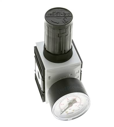Regulador de Presión de Precisión para Ensamblaje de Colector G1/4''&3/8'' 2500l/min 0.1-1.0bar/1-14psi PA Futura 1