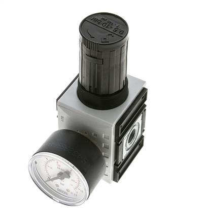 Regulador de presión de precisión para montaje de colector G1/4'' 2000l/min 0.5-10.0bar/7-145psi PA Futura 1
