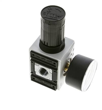 Regulador de presión para ensamblaje de colector G1/4''&3/8'' 2500l/min 0.1-1.0bar/1-14psi PA Futura 1
