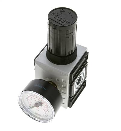 Regulador de presión para ensamblaje de colector G1/4'' 2000l/min 0.5-8.0bar/7-116psi PA Futura 1