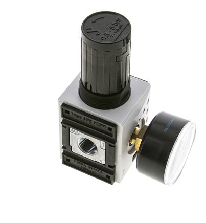 Regulador de presión para ensamblaje de colector G1/4''&3/8'' 2500l/min 0.5-8.0bar/7-116psi PA Futura 1