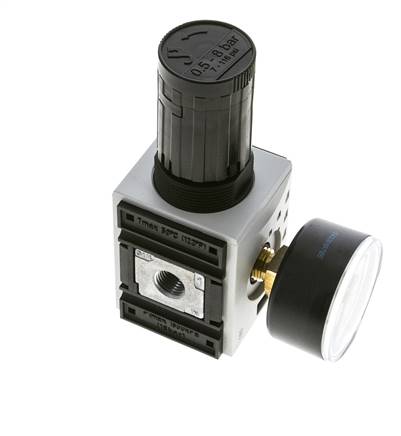 Regulador de presión para ensamblaje de colector G1/4'' 2000l/min 0.5-8.0bar/7-116psi PA Futura 1
