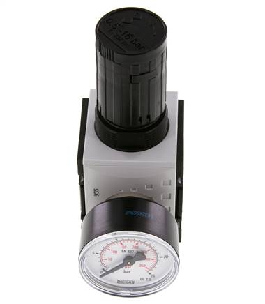 Regulador de presión de precisión G1/4'' 2000l/min 0.5-16.0bar/7-232psi PA Futura 1
