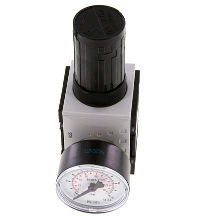 Regulador de presión de precisión G1/4'' 2000l/min 0.5-8.0bar/7-116psi PA Futura 1