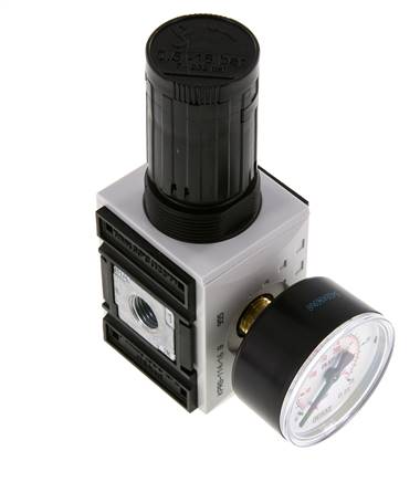 Regulador de presión de precisión G1/4'' 2000l/min 0.5-16.0bar/7-232psi PA Futura 1