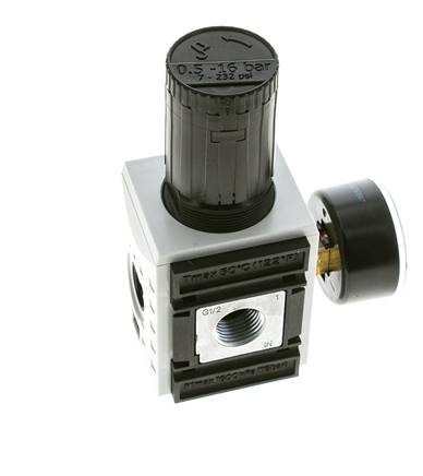 Regulador de presión de precisión para montaje de colector G1/2''&3/8'' 5200l/min 0.5-16.0bar/7-232psi PA Futura 2