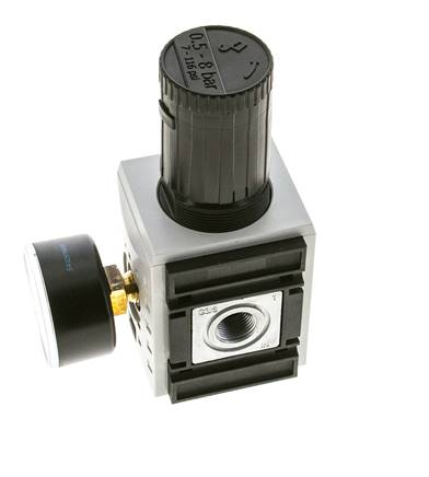 Regulador de presión de precisión para montaje de colector G3/8'' 4500l/min 0.5-8.0bar/7-116psi PA Futura 2