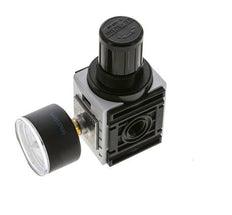 Regulador de presión para conjunto de colector G1/4'' 1000l/min 0,5-10,0bar/7-145psi Manómetro de 40 mm Futura 0