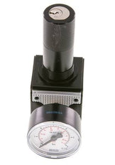 Regulador de presión de precisión G1/4'' 2100l/min 0.1-3.0bar/1-44psi Cilindro de fundición de zinc con cerradura Multifix 1