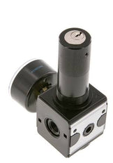 Regulador de presión de precisión G1/4'' 2100l/min 0.1-3.0bar/1-44psi Cilindro de fundición de zinc con cerradura Multifix 1