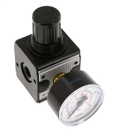 Regulador de presión de precisión G1/4'' 2100l/min 0.5-16.0bar/7-232psi de fundición de zinc Multifix 1