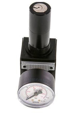 Regulador de presión de precisión G1/4'' 2100l/min 0.5-10.0bar/7-145psi Cilindro de fundición de zinc con cerradura Multifix 1