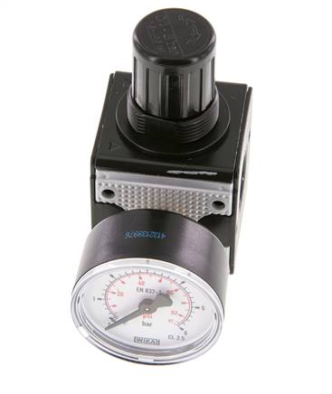 Regulador de presión de precisión G1/4'' 2100l/min 0.1-3.0bar/1-44psi de fundición de zinc Multifix 1