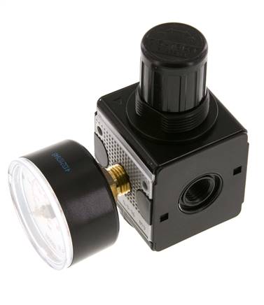 Regulador de presión de precisión G1/4'' 2100l/min 0.5-16.0bar/7-232psi de fundición de zinc Multifix 1