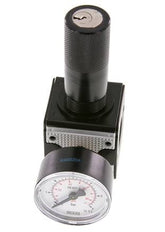 Regulador de presión G1/4'' 2100l/min 0.1-3.0bar/1-44psi Cilindro de fundición de zinc con bloqueo Multifix 1