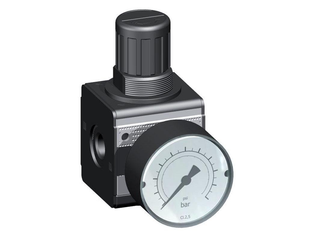 Regulador de presión G1/4'' 2100l/min 0.5-16.0bar/7-232psi de fundición de zinc Multifix 1