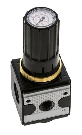 Regulador de presión para ensamblaje de colector G1/4'' 2250l/min 0.5-10.0bar/7-145psi de fundición de zinc Multifix 1