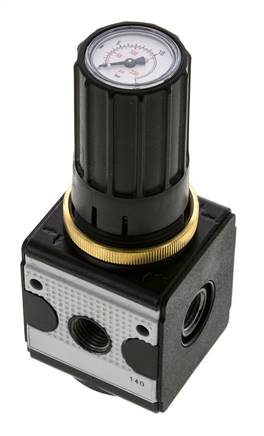 Regulador de presión para ensamblaje de colector G1/4'' 2250l/min 0.5-10.0bar/7-145psi de fundición de zinc Multifix 1