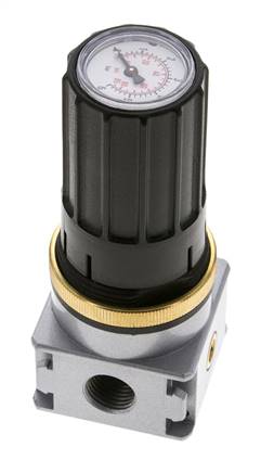 Regulador de presión para ensamblaje de colector G1/4''&1/8'' 1700l/min 0.1-3.0bar/1-44psi de fundición de zinc Multifix 0