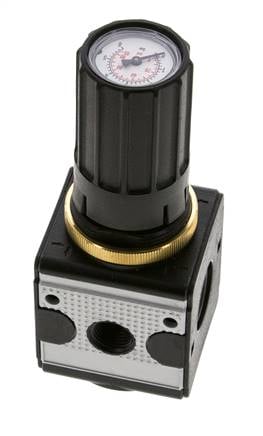 Regulador de presión para ensamblaje de colector G1/4'' 2250l/min 0.1-3.0bar/1-44psi de fundición de zinc Multifix 1