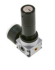 Regulador de presión G1/4'' 1450l/min 0.5-10.0bar/7-145psi Cilindro de fundición de zinc con cerradura E-11 Multifix 0