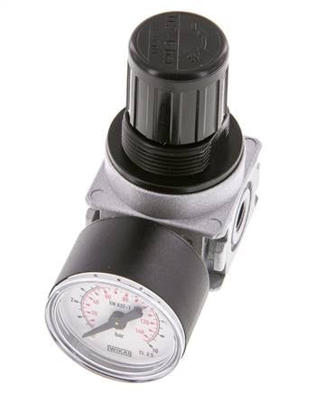 Regulador de presión G1/8'' 1450l/min 0,2-6,0bar/3-87psi Manómetro de 40 mm Multifix 0