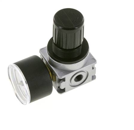 Regulador de presión G1/8'' 1450l/min 0,1-1,0bar/1-14psi Manómetro de 40 mm Multifix 0