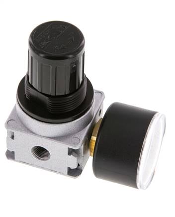 Regulador de presión G1/8'' 1450l/min 0,1-3,0bar/1-44psi Manómetro de 40 mm Multifix 0