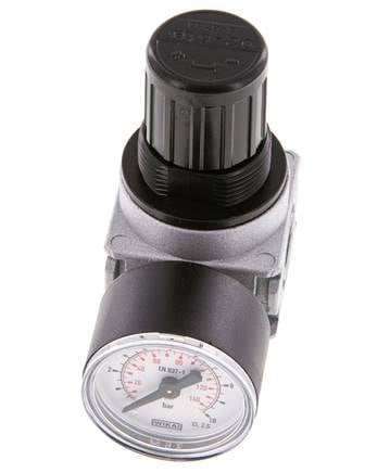 Regulador de presión G1/4'' 1450l/min 0,2-6,0bar/3-87psi Manómetro de 40 mm Multifix 0