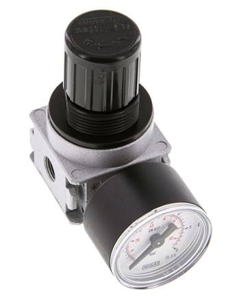 Regulador de presión G1/8'' 1450l/min 0,1-3,0bar/1-44psi Manómetro de 40 mm Multifix 0