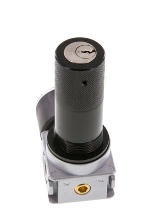 Regulador de presión G1/8'' 1450l/min 0,2-6,0bar/3-87psi Manómetro de 40 mm Cylinder Lock Multifix 0