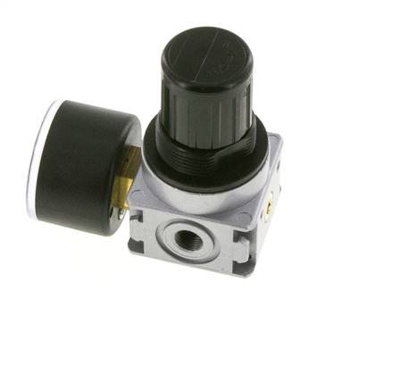 Regulador de presión G1/8'' 1450l/min 0,1-1,0bar/1-14psi Manómetro de 40 mm Multifix 0