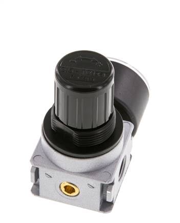 Regulador de presión G1/4'' 1450l/min 0.5-10.0bar/7-145psi de fundición de zinc con manómetro de 40 mm Multifix 0