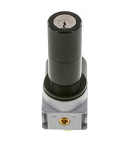 Regulador de presión G1/4'' 1450l/min 0.5-10.0bar/7-145psi Cilindro de fundición de zinc con cerradura E-11 Multifix 0